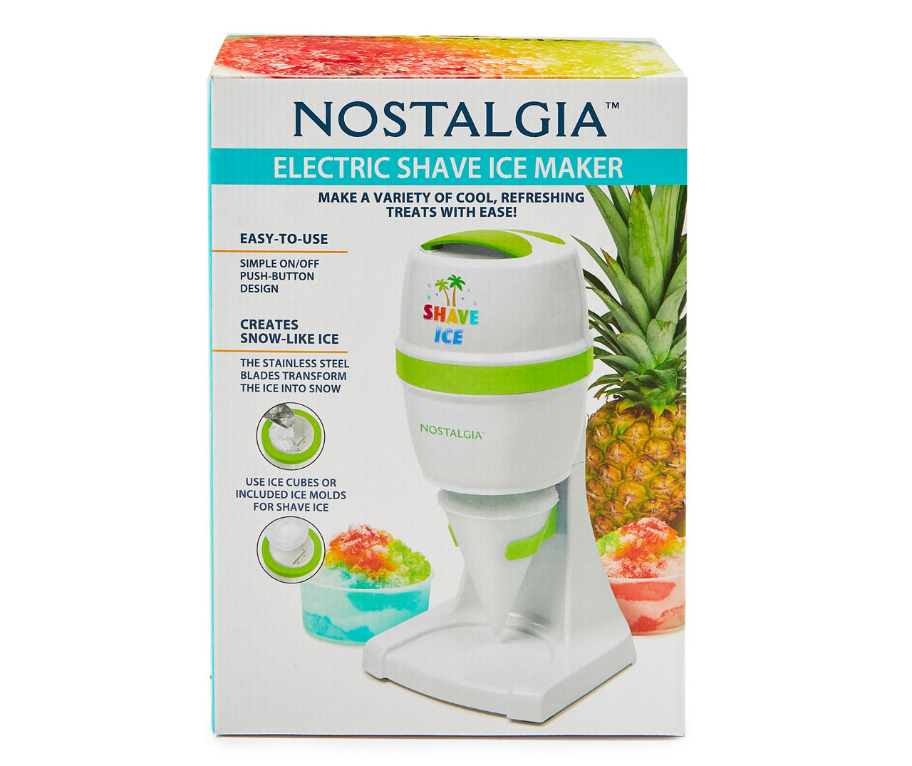 Nostalgia Electric Shave Ice & Snow Cone Maker White