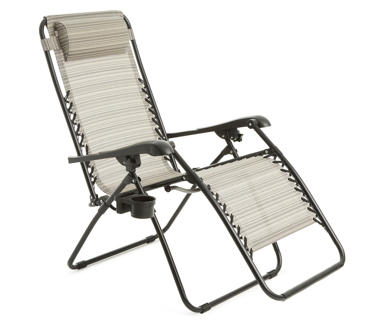 Wilson & fisher gray sling fabric gravity lounger sale