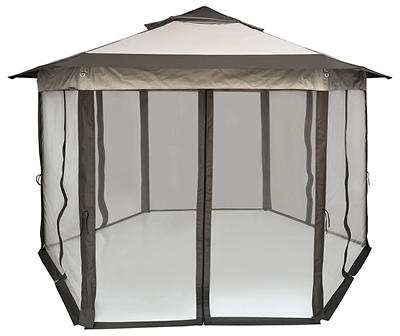 11.12' x 13' Hexagonal Pop-Up Sun Shelter