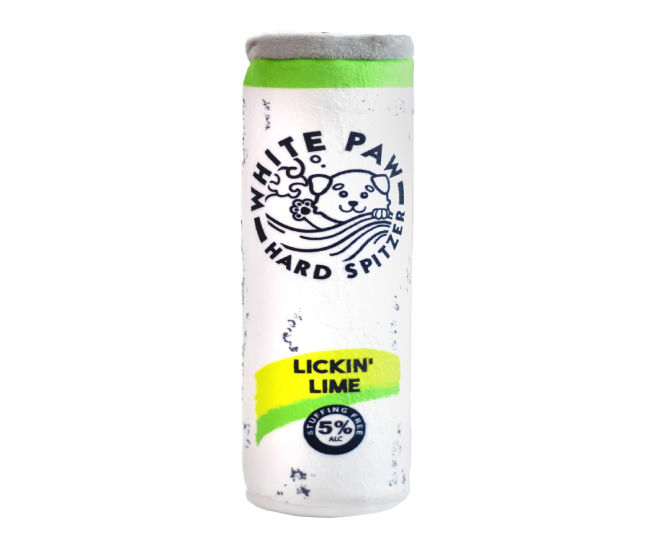 White Paw Lime Plush Pet Toy