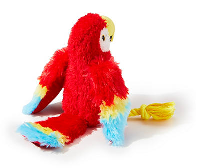 Red & Blue Parrot Plush Toy