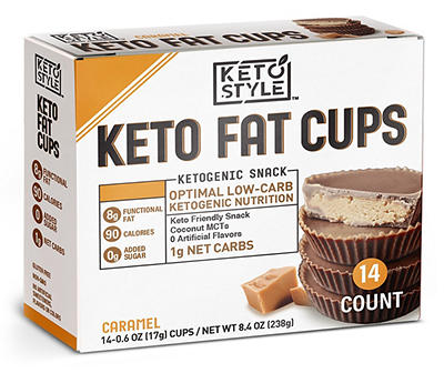 Caramel Keto Fat Cups, 14-Count