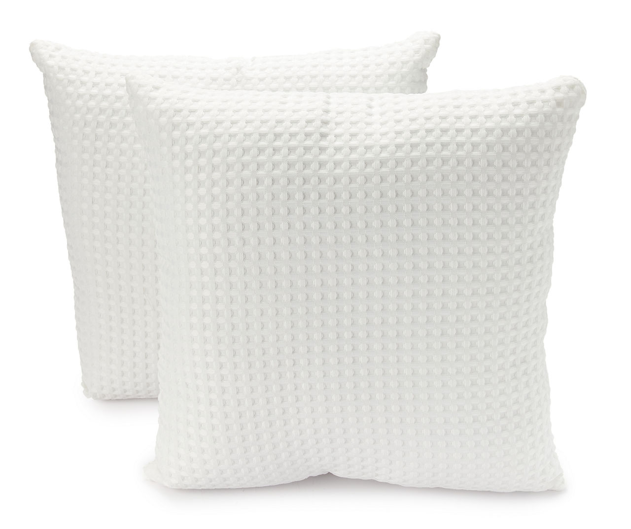 Brielle Home Lennon Textured Throw Pillow White