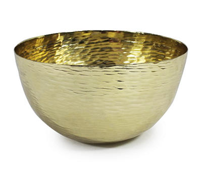 HAMMERED BOWL GOLD FINISH- S