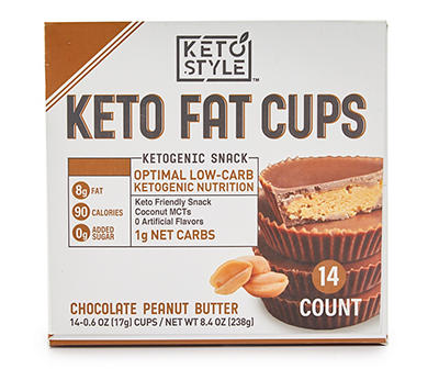 Chocolate Peanut Butter Keto Fat Cups, 14-Count