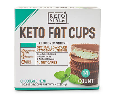 KETO FAT CUPS MINT CHOCOLATE 14CT