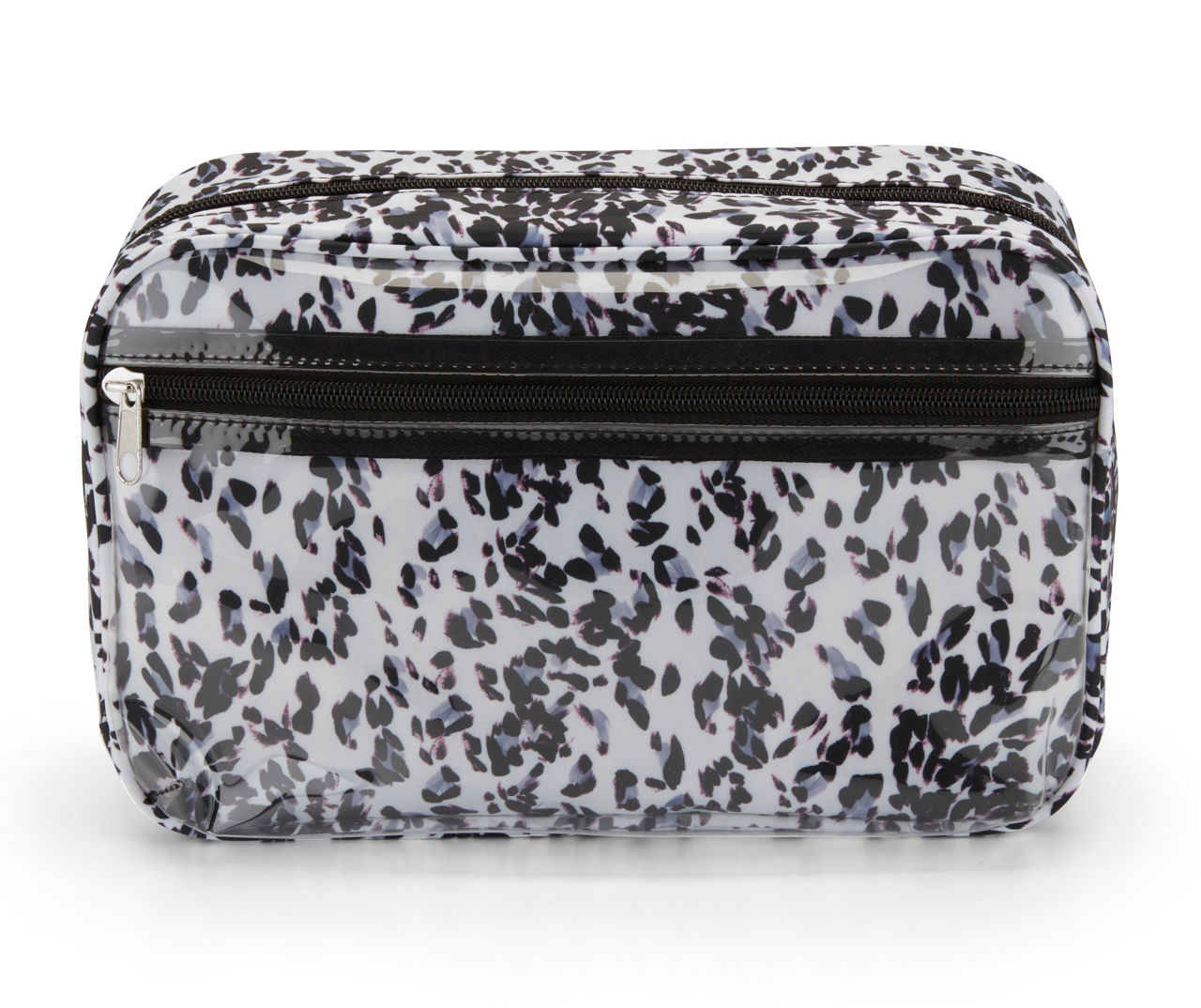 Leopard Print Transparent Make-Up Bag