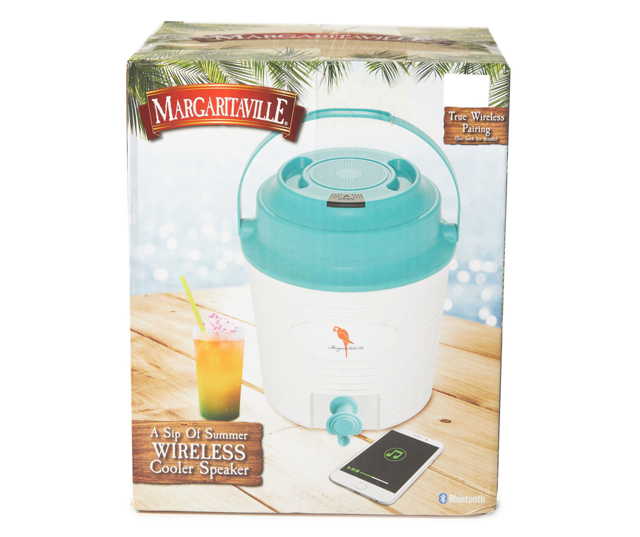 Margaritaville A Sip of Summer White & Turquoise Wireless Cooler