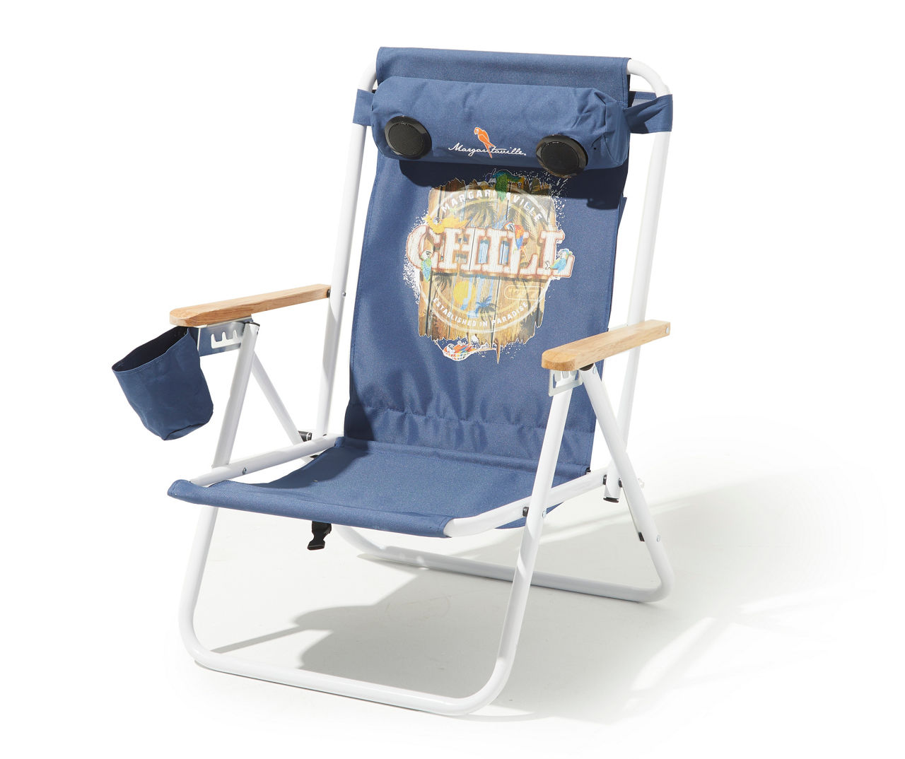 Margaritaville 4-Position Backpack Beach Chair, Pacific Blue