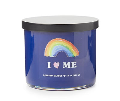 "I Love Me" Raspberry Blue 3-Wick Jar Candle, 14 oz.