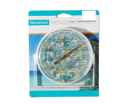 Margaritaville Tropical Dial Thermometer, (5