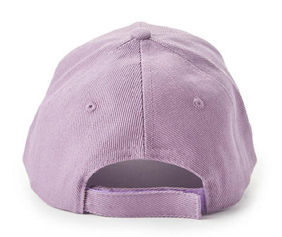 Lilac Purple Monarch Embroidered Butterfly Baseball Cap