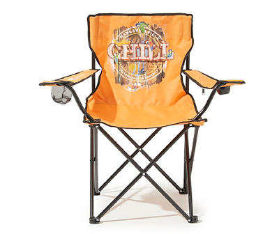 "Chill" Orange Quad Folding Beach Chair With Speakers