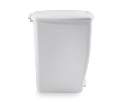 Rubbermaid Step-on Lid Slim Trash Can for Home Kitchen and FG284802WHT for sale online 