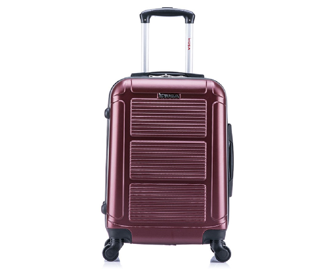 Pilot Wine Ridged-Panel Hardside Spinner Carry-On Suitcase, (20")