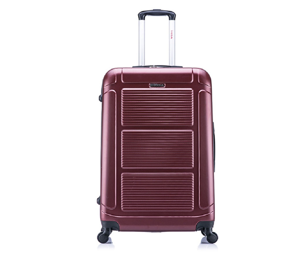 Pilot Wine Ridged-Panel Hardside Spinner Suitcase, (28")