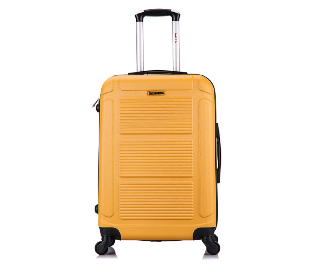 Pilot Mustard Ridged-Panel Hardside Spinner Suitcase, (24")