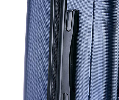 INUSA Pilot Blue Ridged-Panel Hardside Spinner Suitcase, (28