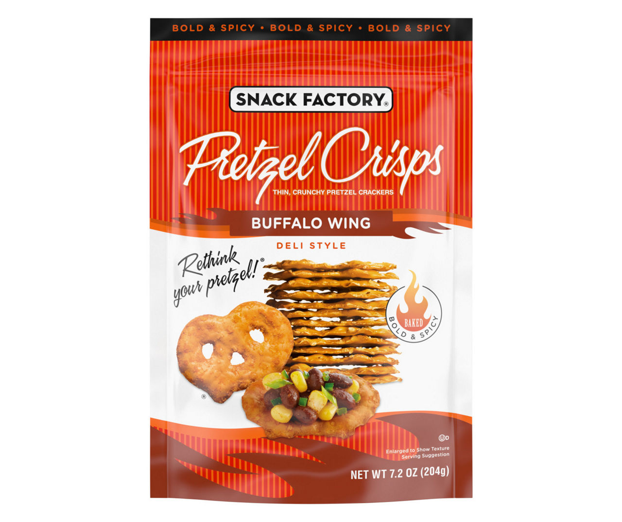 Snack Factory Buffalo Wing Pretzel Crisps, 7.2 Oz. Big Lots