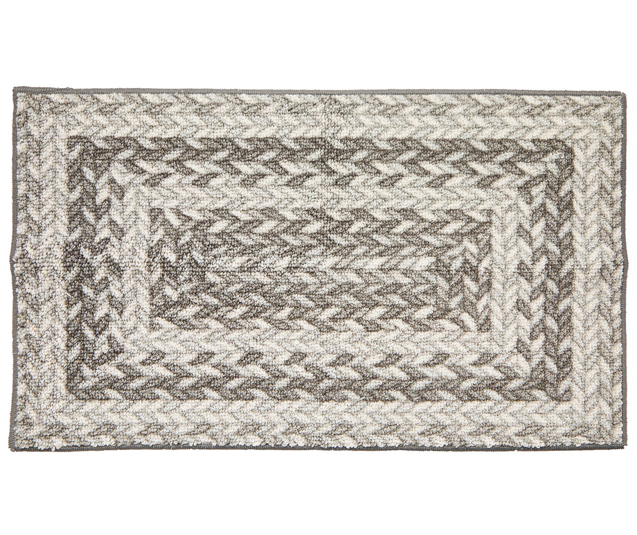 Broyhill Broyhill Gray Braided Print Accent Rug Big Lots