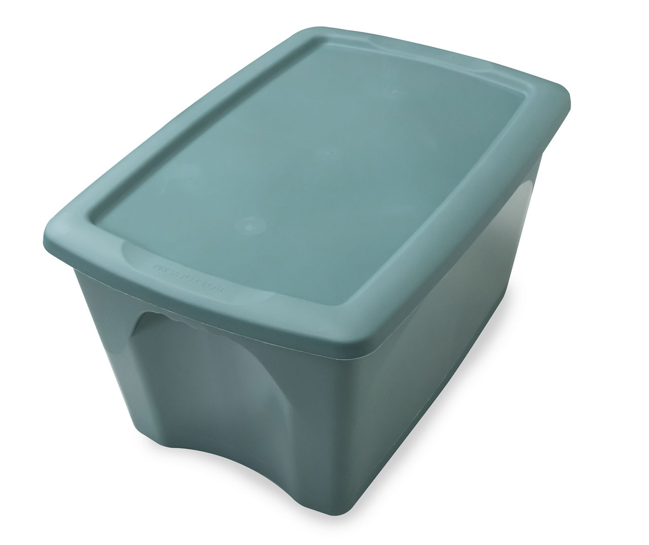 Slate Blue Small Plastic Storage Bin