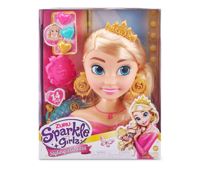 Sparkle Girlz Styling Princess Head Playset 10097