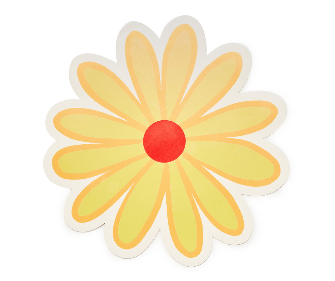 Yellow Flower Shaped PVC Placemat