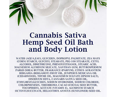Moisture + Relaxing Cannabis Sativa Body Lotion, 18 Oz.