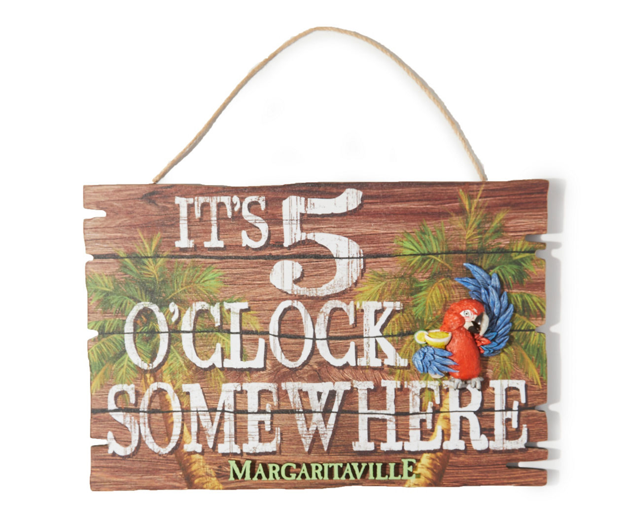 Margaritaville 5 o'clock Animated House Flag W/ Lip Tape Bag & Header