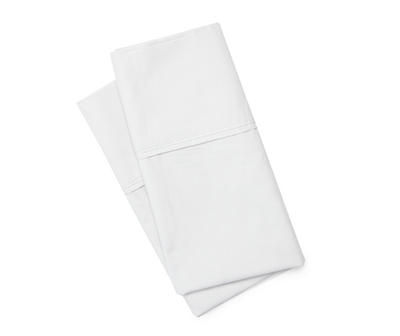 Quiet Gray 300-Thread Count Standard Pillowcase, 2-Pack