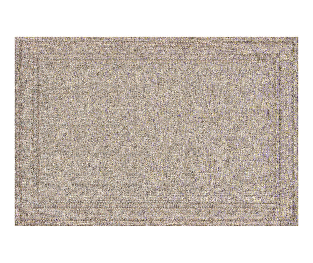 Manhattan Tan TextureBorder Doormat, (2' x 3') Big Lots