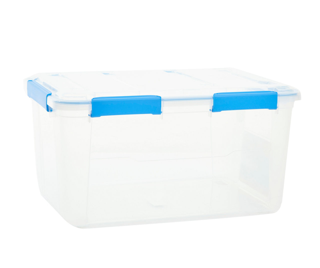 EZY Storage Clear 79-Quart Waterproof Latching Storage Tote