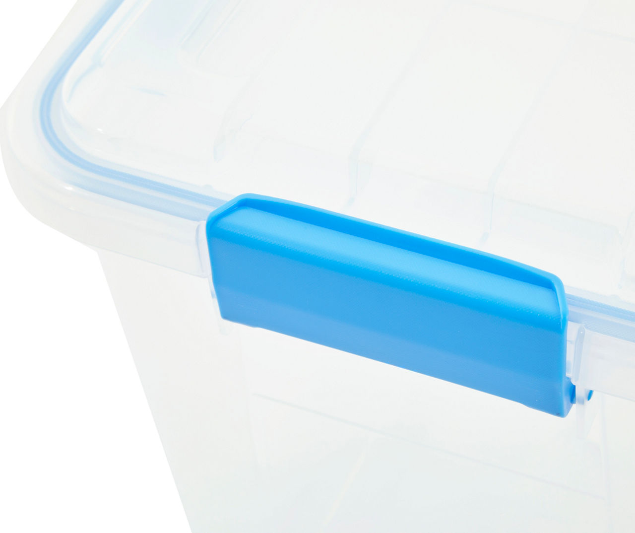 Clear Waterproof Storage Bins With White Lid, Stackable Storage