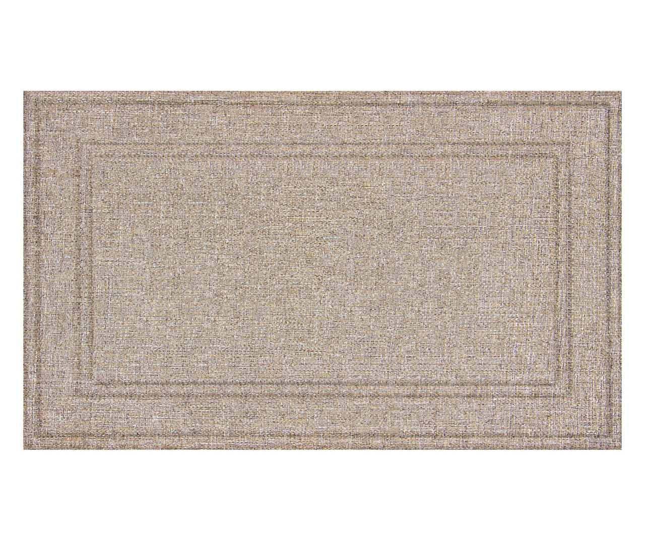 Manhattan Tan Texture-Border Doormat, (18" x 30")
