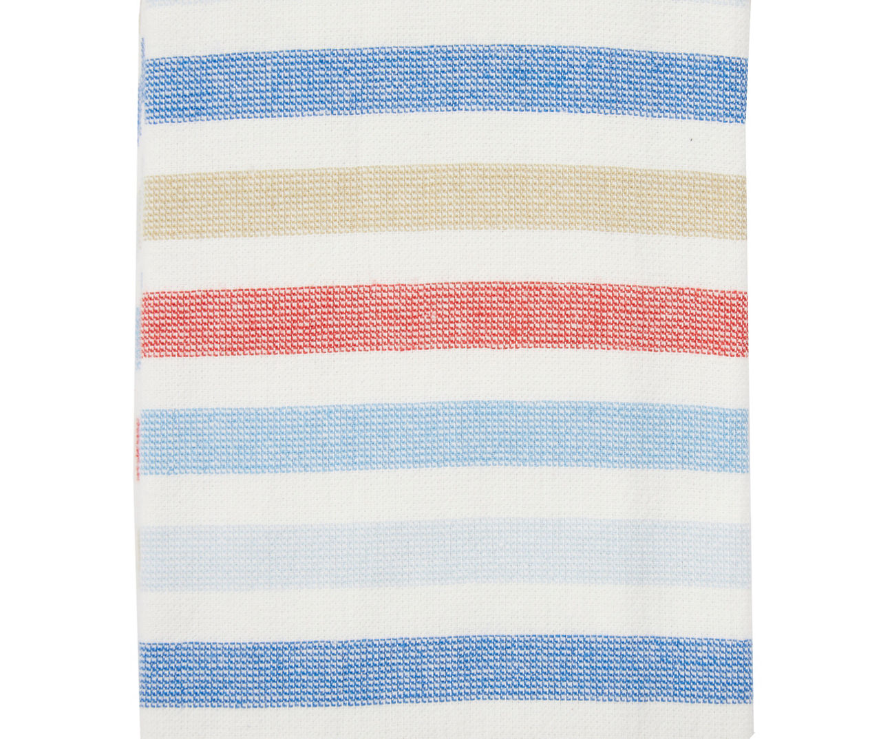 Martha Stewart Everyday Blue, Red & Tan Luna Stripe Kitchen Towel