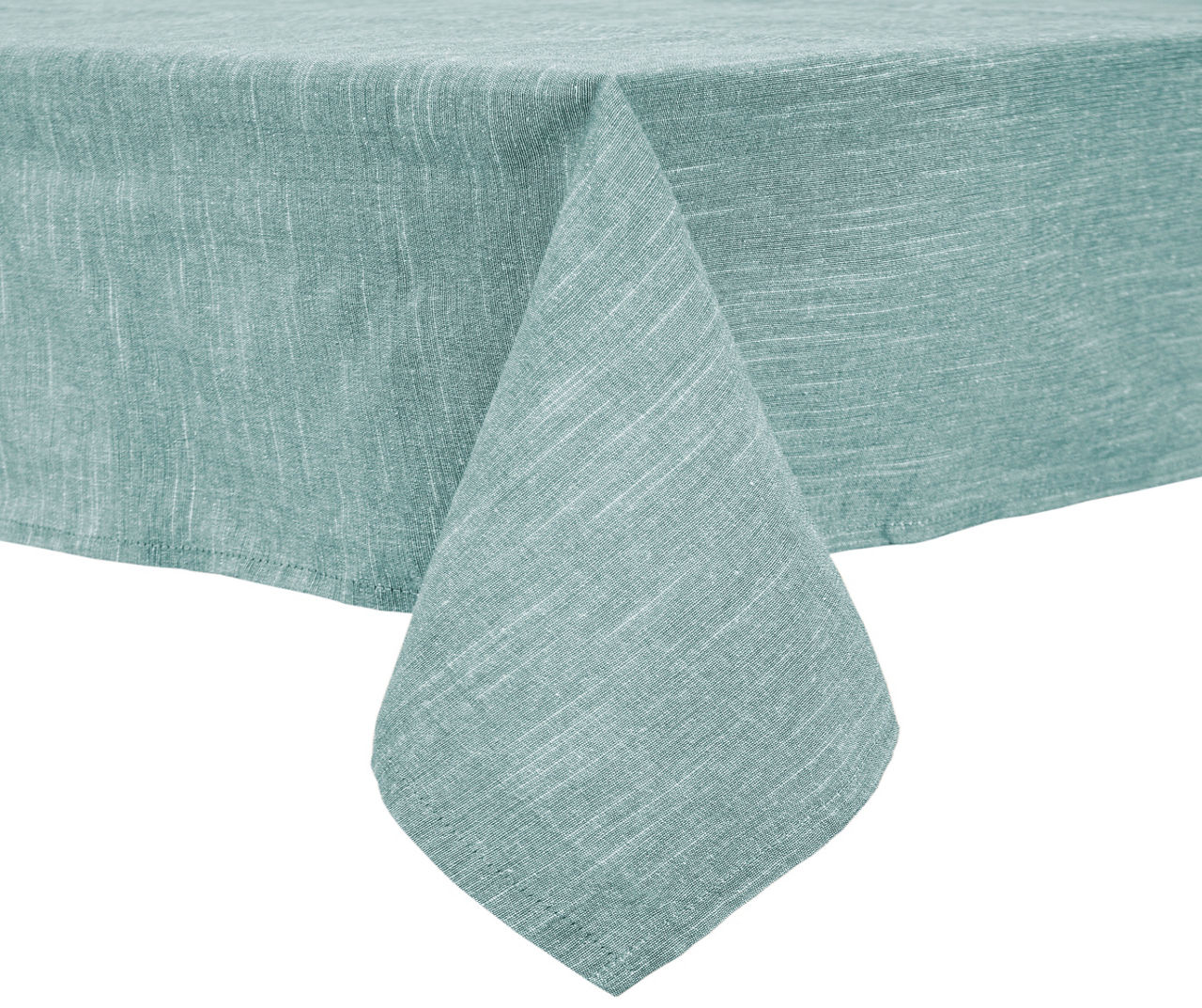 Sage Green Streak Fabric Tablecloth, (60" x 84")