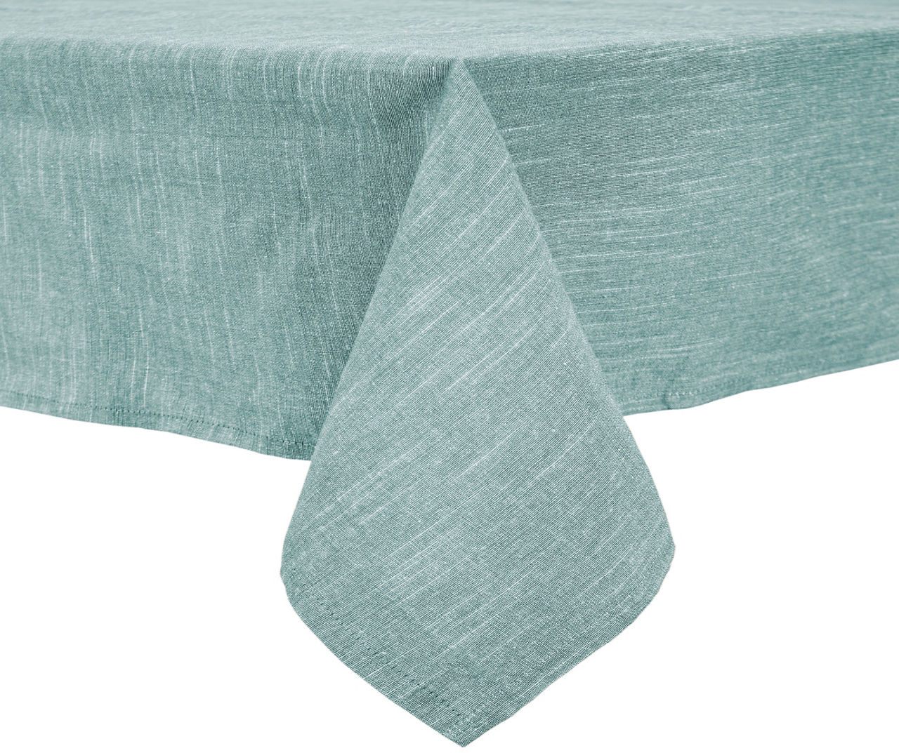 Sage Green Streak Fabric Tablecloth, (60" x 102")