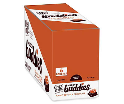 Muddy Buddies Peanut Butter & Chocolate, 6-Pack