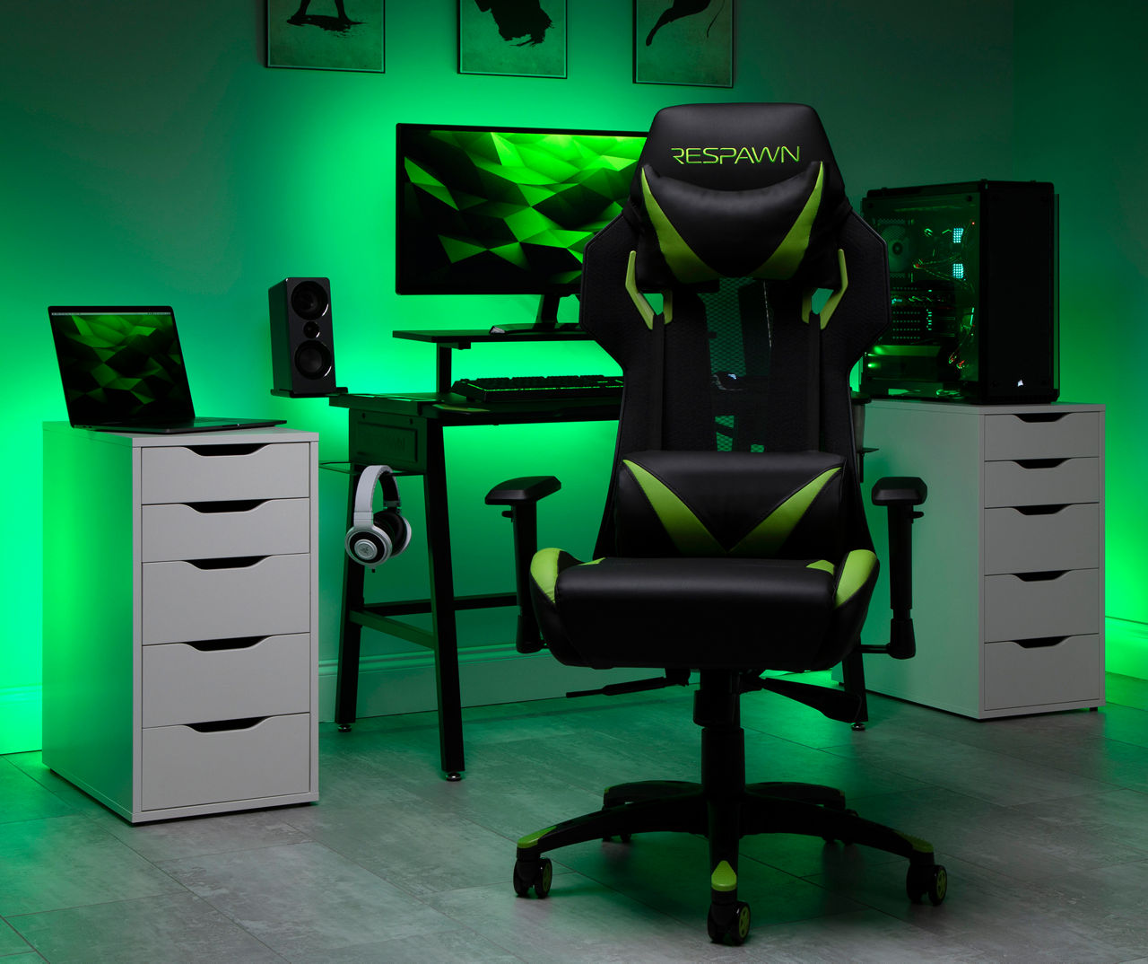 Green respawn gaming discount chair