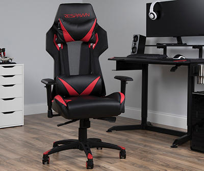 205 Black & Red Mesh Racing Gaming Chair