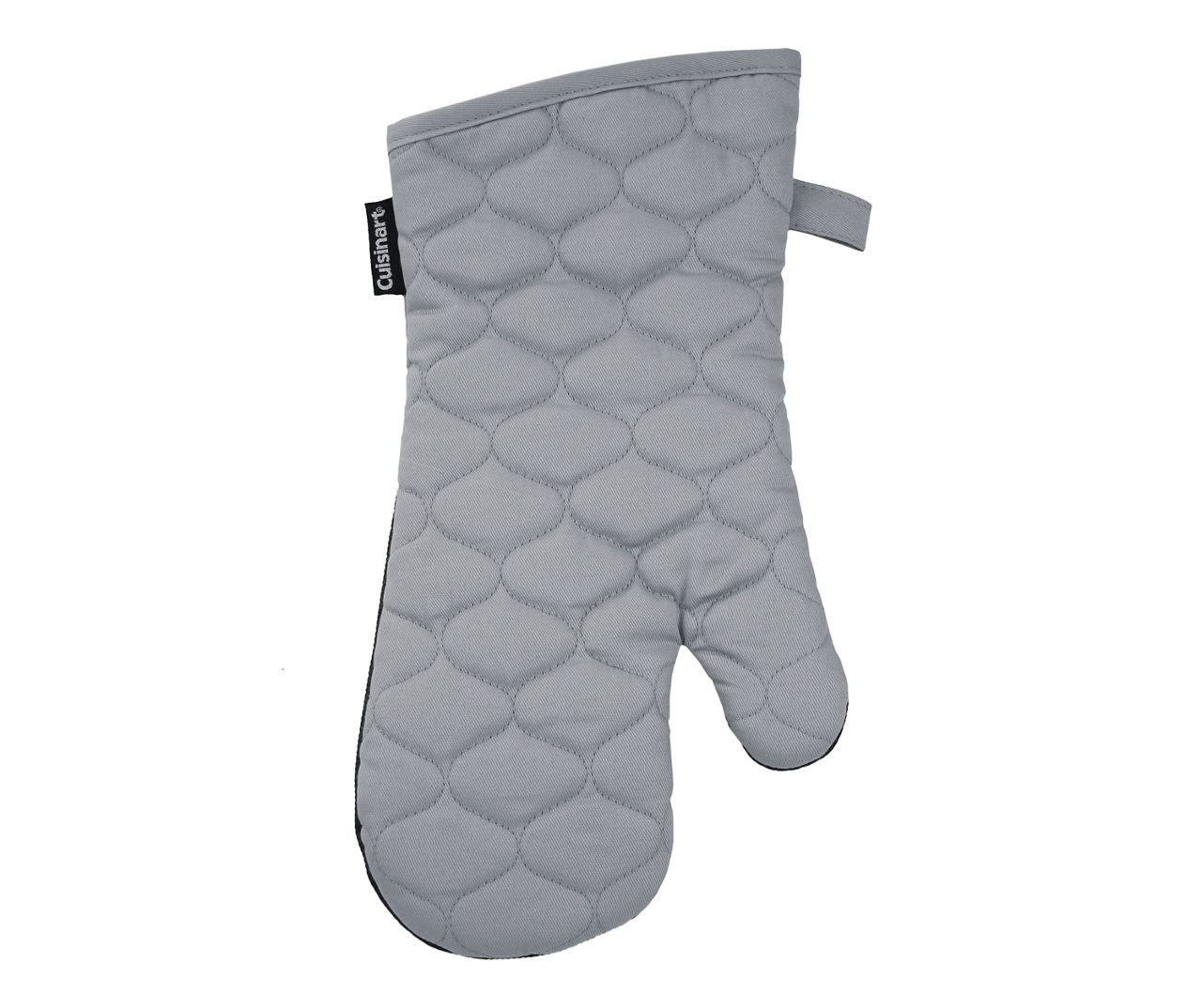 CUISINART OVEN MITT AND POT HOLDER SET GRAY BLACK SILICONE NWT