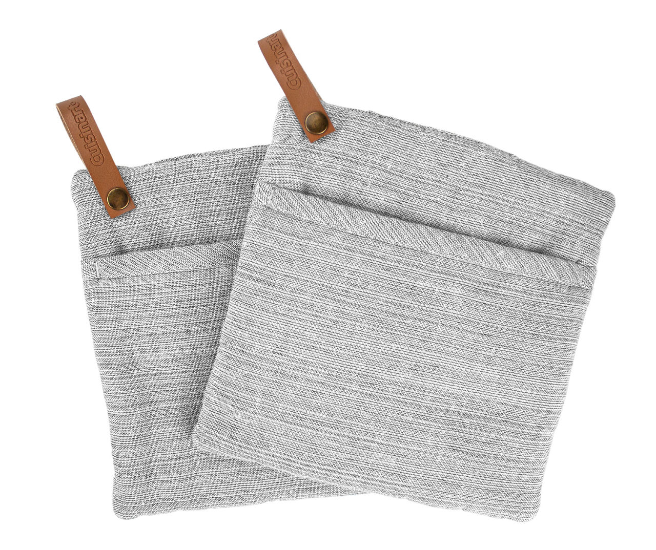 Cuisinart - High-Rise Gray Texture-Stripe Holder, 2-Pack