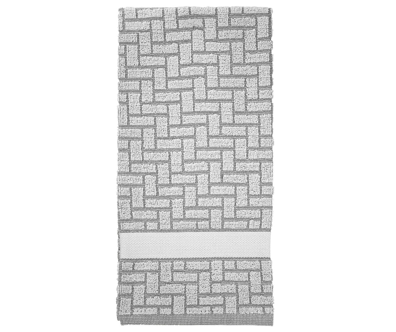 Cuisinart - High-Rise Brick Pattern Kitchen Towel, 2-Pack