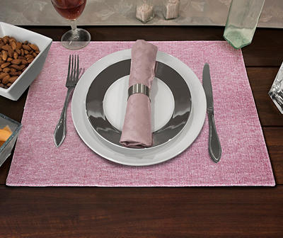 Bossanova Red Texture-Stripe Placemat, 4-Pack