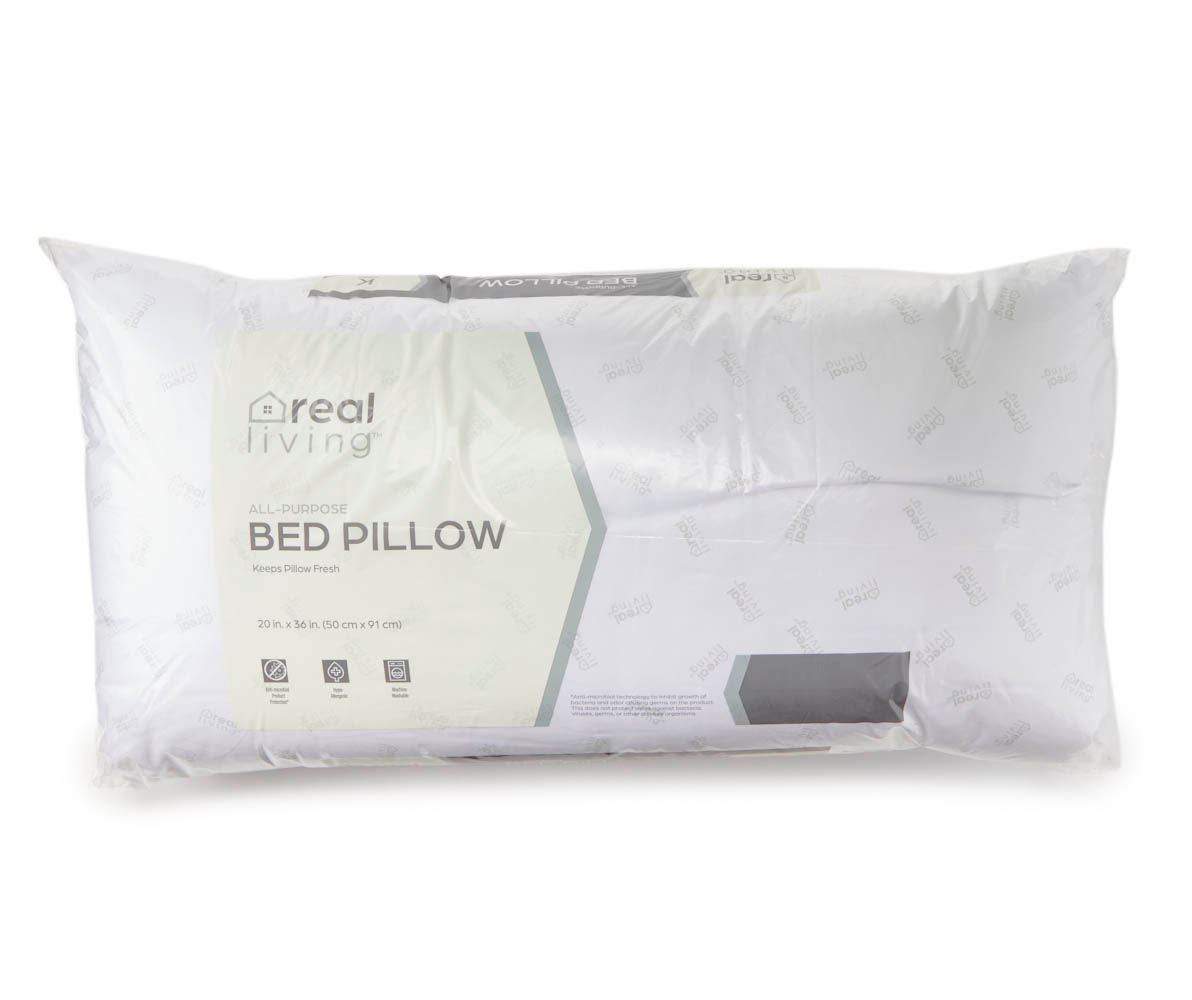 Real Living White All-Purpose King Pillow