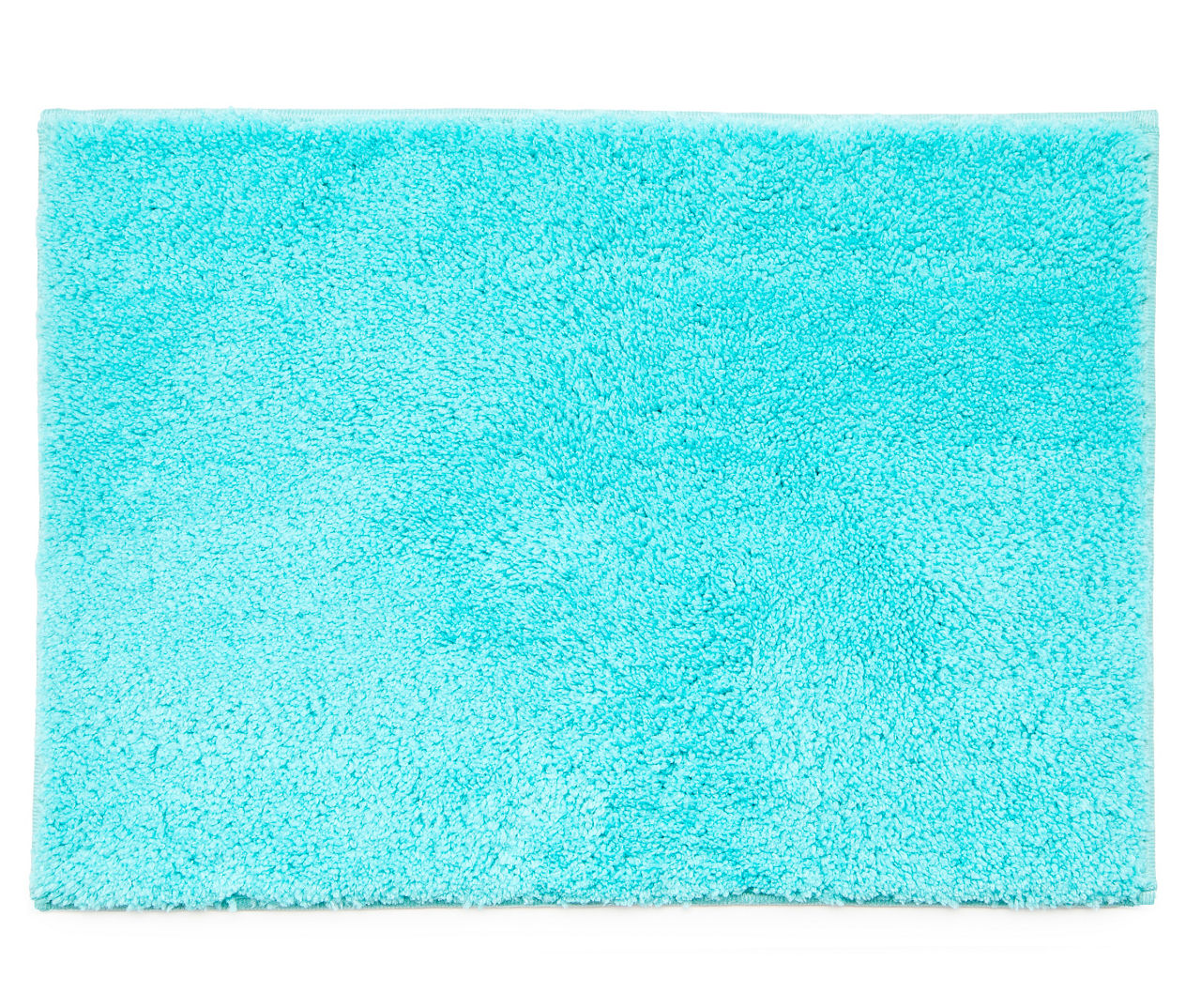 Real Living Turquoise Tufted Bath Rug, (17 x 24)