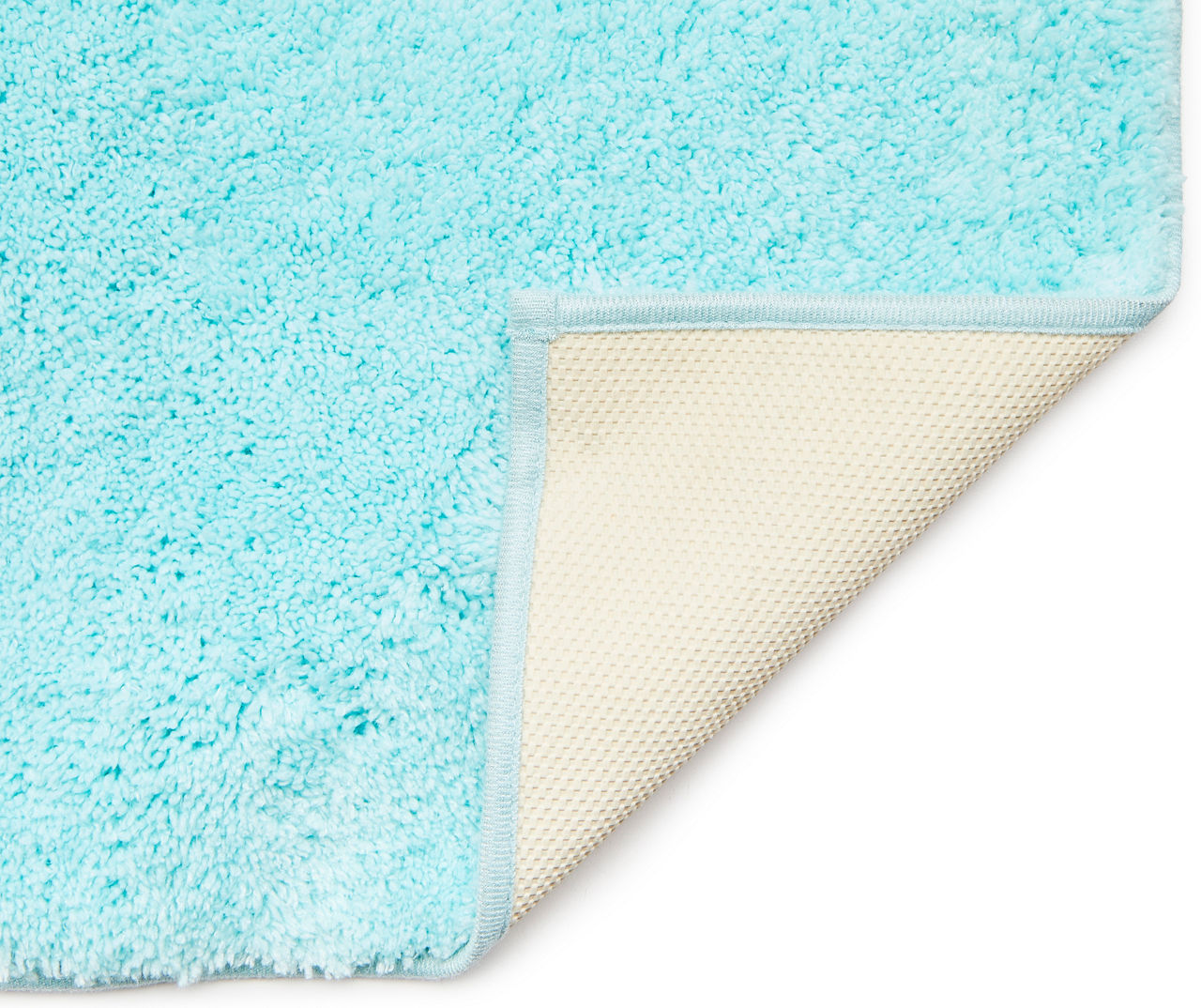 Real Living Turquoise Tufted Bath Rug, (17 x 24)