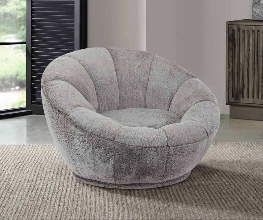 Small round best sale swivel chair