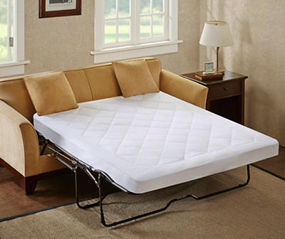 Amity White Waterproof Full Sofa-Bed Mattress Pad