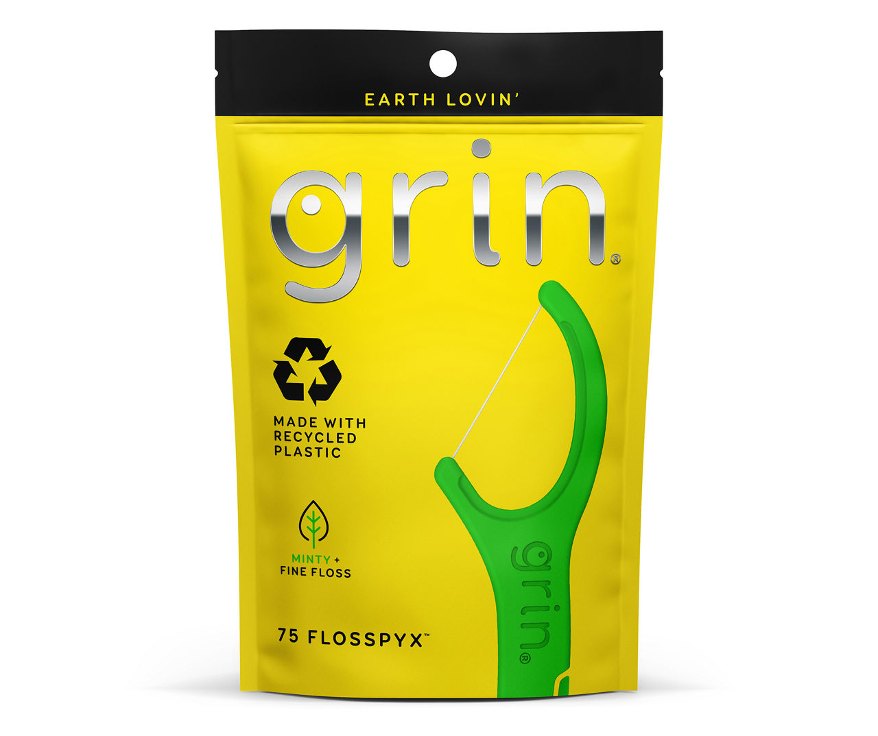 Grin Minty Recycled Dental Flosspyx, 75Pack Big Lots